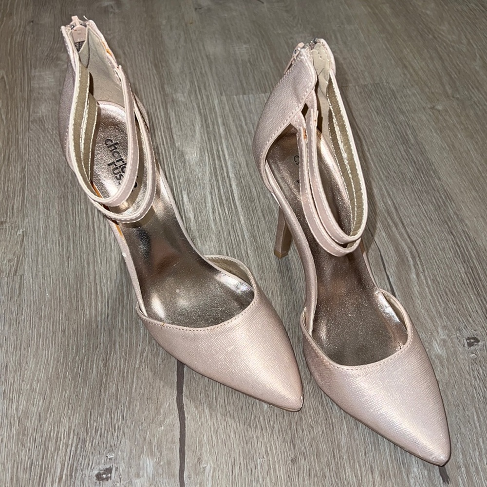 Shimmery Champagne Heels